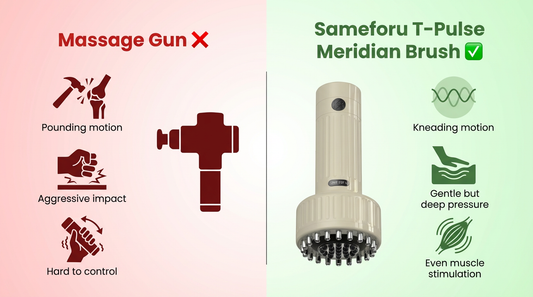 Massage Gun vs Meridian Brush: Which One Actually Works Better?